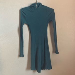 SHEIN long sleeve solid midi dress
